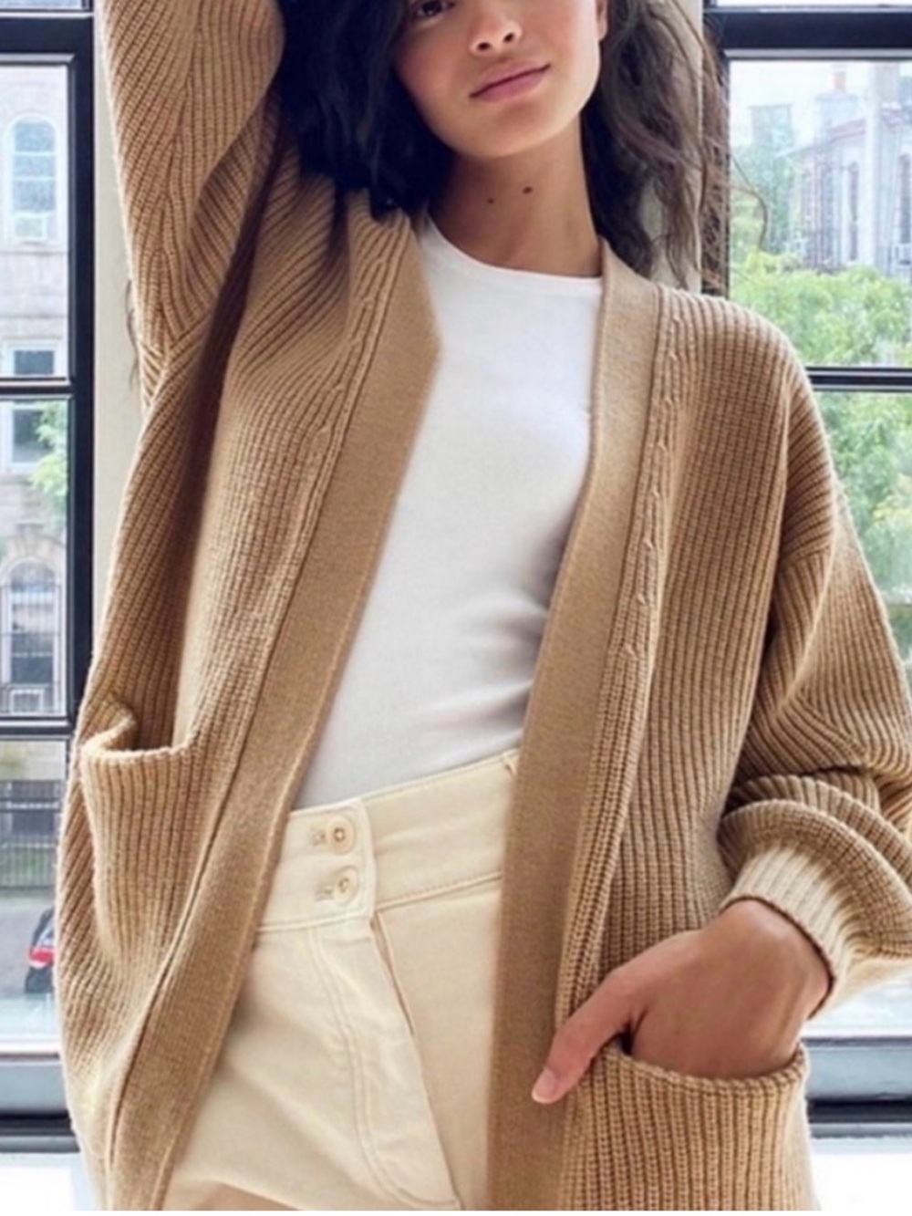 Aritzia Wilfred Free Unwind Cardigan Merino Wool Size Small